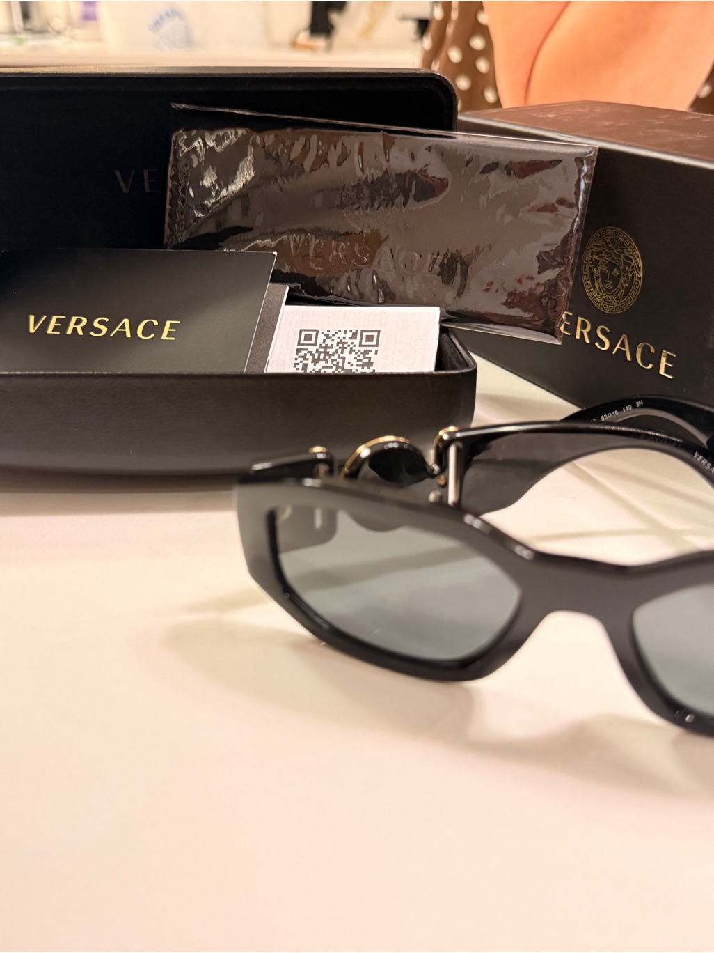 Versace Unisex Black Medusa Biggie Sunglasses